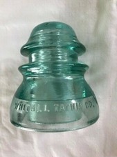 Whitall Tatum blue glass insulators #1