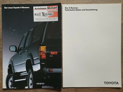 Toyota 4Runner V6 N130 Prospekt/brochure/folleto/opuscolo/brozura/panfuretto 89