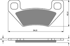 Goldfren Brake Pads Rear For Arctic Cat XTX 700 2010-2014