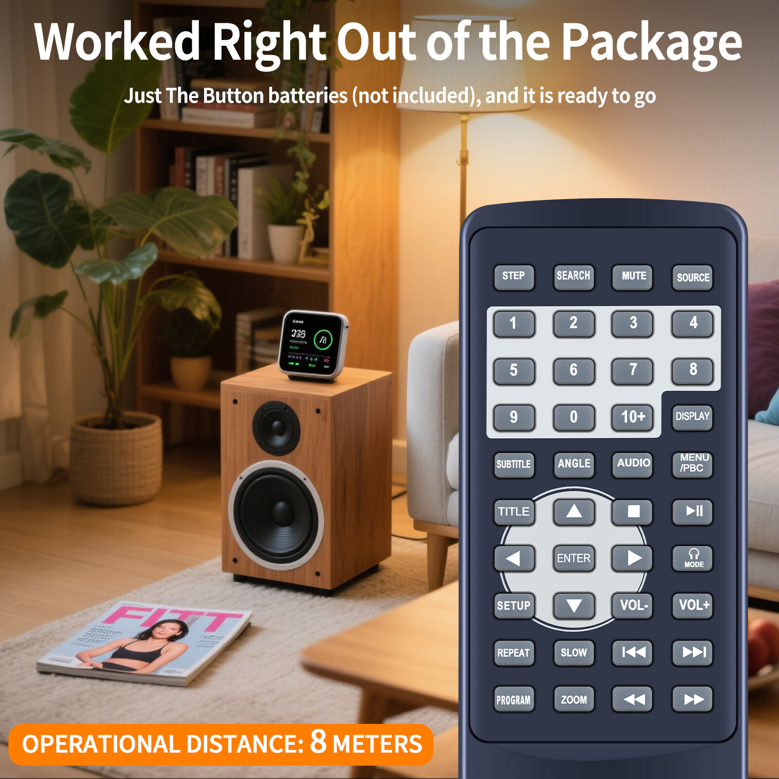 New Remote Control For Koramzi PDVD-DK95 PDVD-1010 Portable DVD Player
