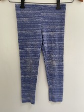Old Navy Kids Girls Printed Cotton Full Length Leggings Purple Heather Sz M 8