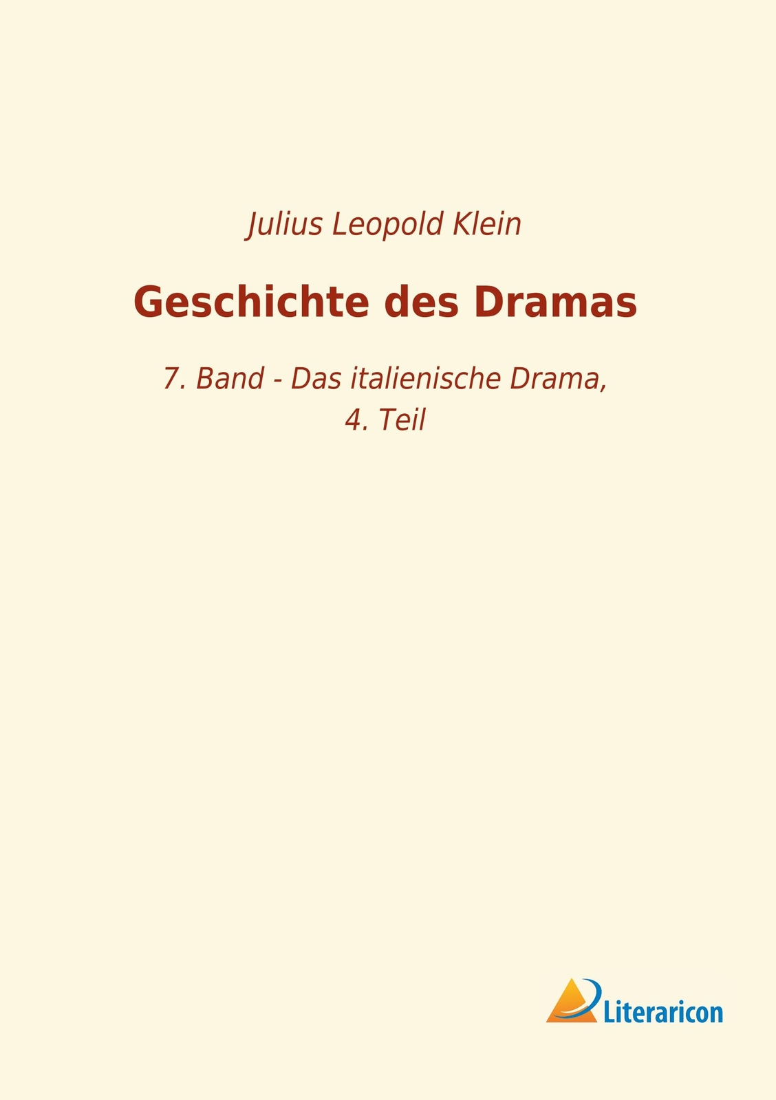 Geschichte Des Dramas | Buch | 9783965061743