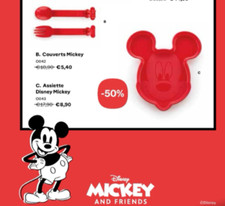 ASSIETTE MICKEY ET COUVERTS