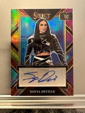 2023 WWE Panini Select SONYA DEVILLE Tie-Dye Autograph 17/25 No. SL-SDV