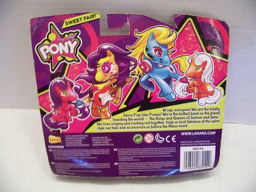 LANARD TOYS POP STAR PONY SWEET PAIR. NEW. PONY TAILS, MY LITTLE PONY. - Picture 4 of 5