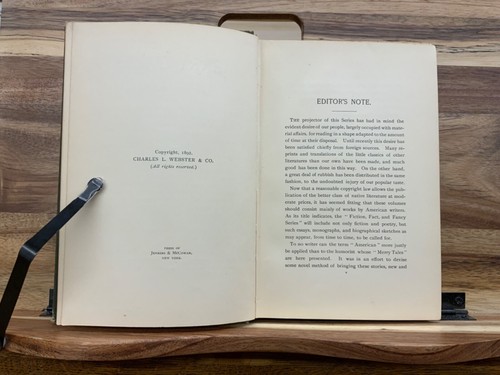 1892 Rare Mark Twain First Edition First State Merry Tales, Green Cloth Binding - Picture 6 of 16