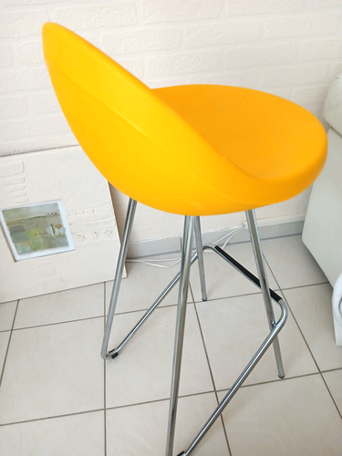 Design Barhocker Midj Roberto Foschia Bügelhocker Yellow bar stool - Bild 4 von 10