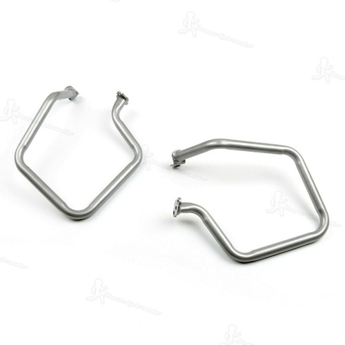 Rear Silver 1 Set Motorcycle Engine Guard Crash Bars Steel For BMW R1200RT 14-17 - Picture 4 of 6