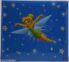 Disney Blue Tinkerbell Scrapbook Deluxe Post Bound Album 8X8 10 Pages Gift Box