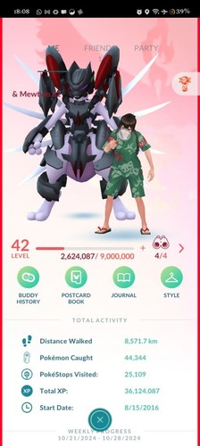 💫Level 42✨Pokemon Account for Sell✨Rare Pokemons✨1.8M SD💫