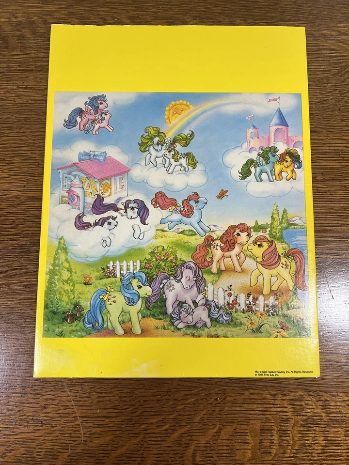 Vintage G1 My Little Pony Frito Lay Chips Folder Portfolio 1985 - Imagem 2 de 4
