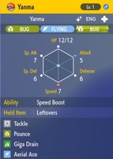 Pokemon Scarlet and Violet 6iv Shiny Max EV Yanma