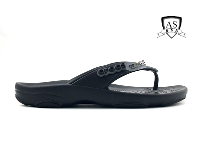 Crocs Classic All Terrain Flip Flop Mens Size 6, 7, 10 Black  display picture 1