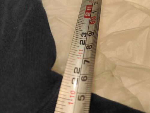 REISS HOODIE size Medium Blue Cotton (Tiny Holes) - Picture 5 of 7