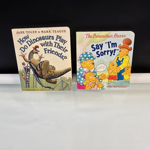 2 Board Books How Do Dinosaurs Play with Their Friends/The Berenstain Bears
