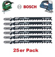 Bosch 25Er Pack StichsäGeblatt 100Mm Schnelle Gerade Schnitte In Holz T 144 D