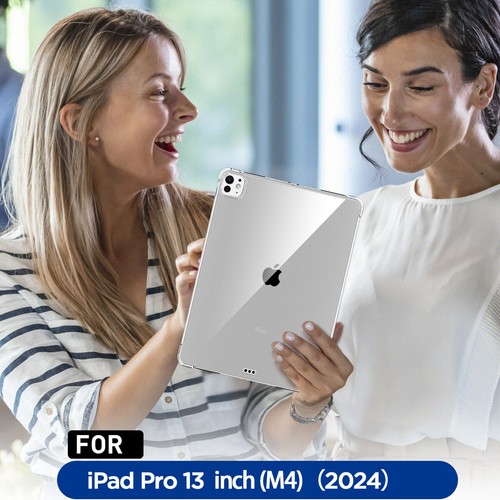 For 2024 New iPad Air 11" 13" iPad Pro 11" 13" Clear Case Shockproof BumperCover - Picture 10 of 13