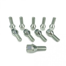 10x Radschraube M12x1,5 28mm Kegelbund 60° SW17 Radbolzen Kegelschraube verzinkt