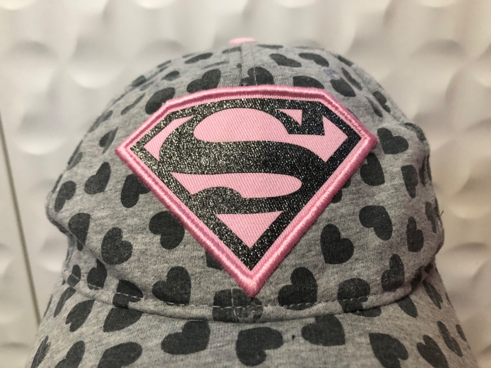 AES Super Mean Girl Embroidered Baseball Cap - Pink, Adjustable Strap, One Size Fits Most