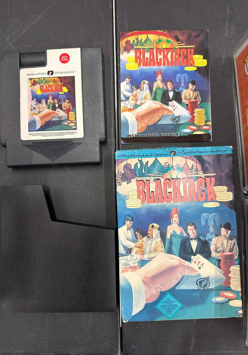NES Blackjack Rare Video Game Complete with Box NES Blackjack Rare Video Game Complete with Box