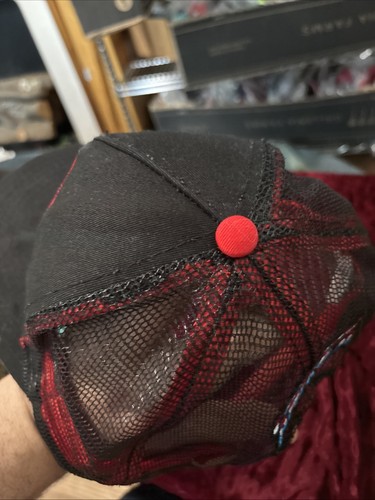 Captain America Marvel Cap Hat Black Red Snap Back - Picture 7 of 12