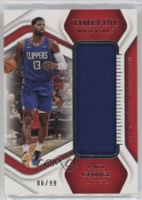 2022-23 Panini National Treasures Timeline Materials /99 Paul George #TM-PGL