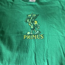 Y2K VINTAGE PRIMUS GREEN FLY TEE CONCERT TOUR T SHIRT SZ XL MADE IN USA