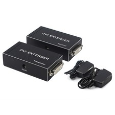 1080P 3D DVI Extender Transmitter&Receiver Via Rj45 Cat5e Cat6 Cable 60m To HDMI