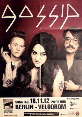 GOSSIP  Konzertplakat von 2012