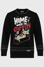 KILLSTAR Sweater Black Coffin Knit