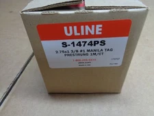 U LINE S-1474PS MANILA Shipping Tags FULL BOX ITEM PART NUMBER INVENTORY STOCK