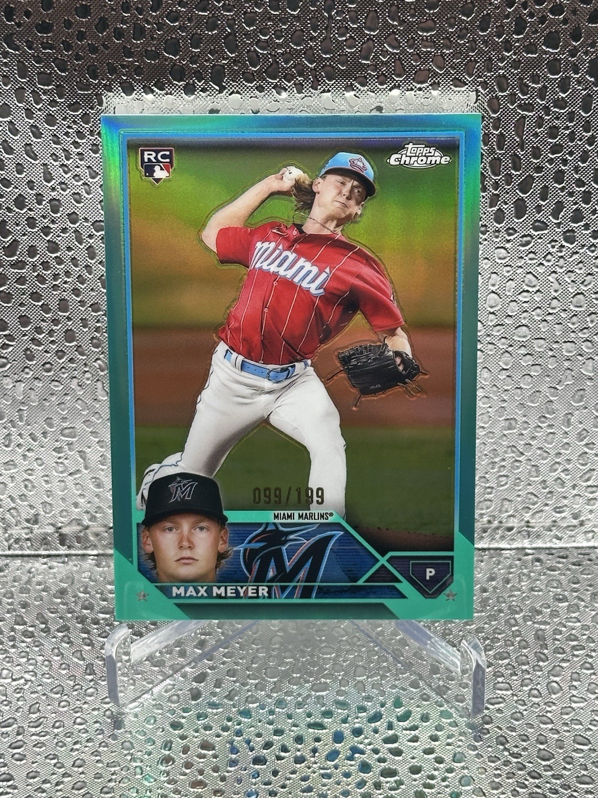 2023 Topps Chrome Max Meyer #104 Rookie RC Aqua Refractor /199