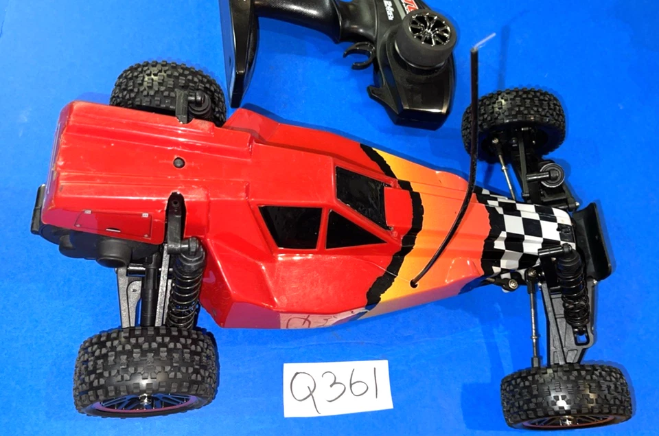 TRAXXAS BANDIT 2WD OFFROAD RC BUGGY HAS ALL ELECTRONICS UPDATED & BRUSHLESS - Image 4 of 4