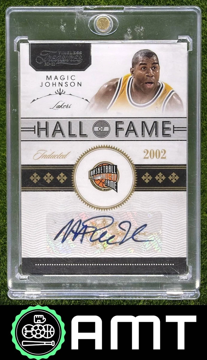 Panini Magic Johnson Basketball Autographed Sports Trading Cards