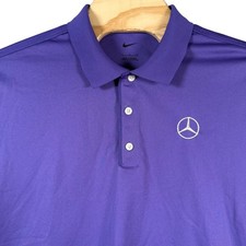 Nike Polo Shirt Mercedes Benz Mens Large Purp...