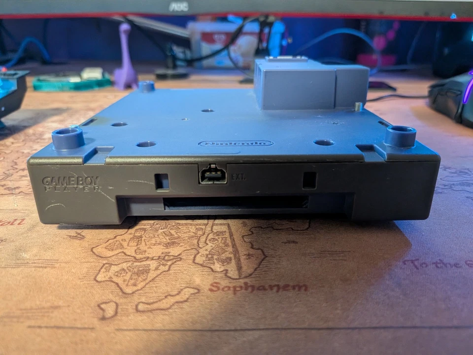 Official Nintendo Gamecube Gameboy Player Purple Indigo Violet DOL-017 No Disc - Image 3 of 4