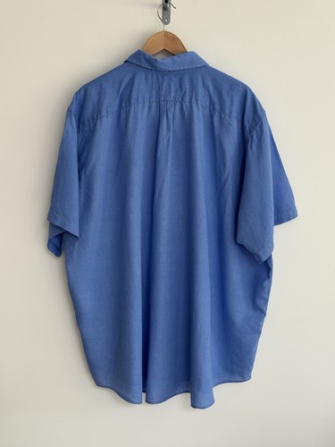 Polo Ralph Lauren Lightweight Linen Shirt Short Sleeve Big & Tall Blue 2XB - Picture 11 of 13