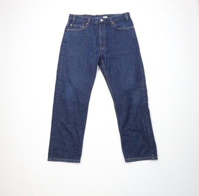 Vintage Y2K 2001 Levis 505 Mens 36x29 Faded Regular Straight Leg Denim Jeans