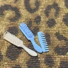 Lot 3 - Vintage Barbie Blue Hairbrush Comb Set & Pink Hairbrush- 80s/90s Retro