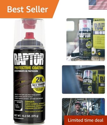 U-POL 2K Bedliner Aerosol, Protective Coating, Spray-On Truck Bed Liner, Impa...