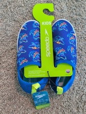 Speedo Kids' Beach Bootie Water Shoes - Neon Shark XL 11-12