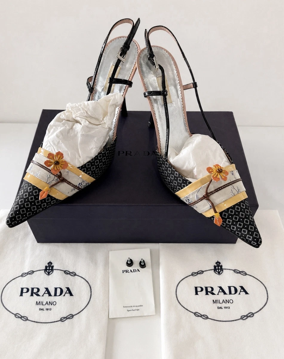 PRADA Buckle Slingback Heels for Women for sale | eBay