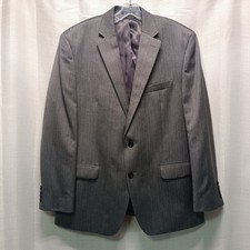 Lauren Ralph Lauren Men's Size 44R Gray Herringbone Blazer Poly Rayon Formal