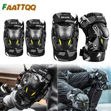 FAATTQQ 1Pair Motorcycle Electric Bike Knee Elbow Guards Pads Protector Dirt