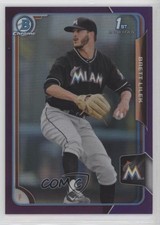 2015 Bowman Draft Chrome Purple Refractor 100/250 Brett Lilek #61 2id