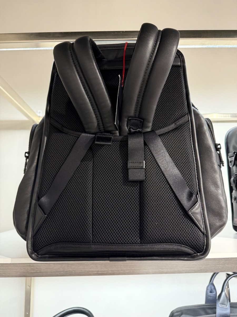 Tumi Black Leather Back Pack for sale online | eBay