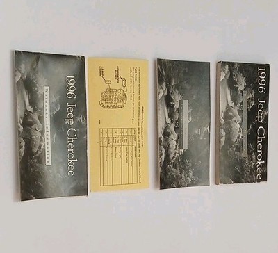 1996 Jeep Cherokee Owner s Manual Set w/ Product Tips & Vinyl Case OEM...