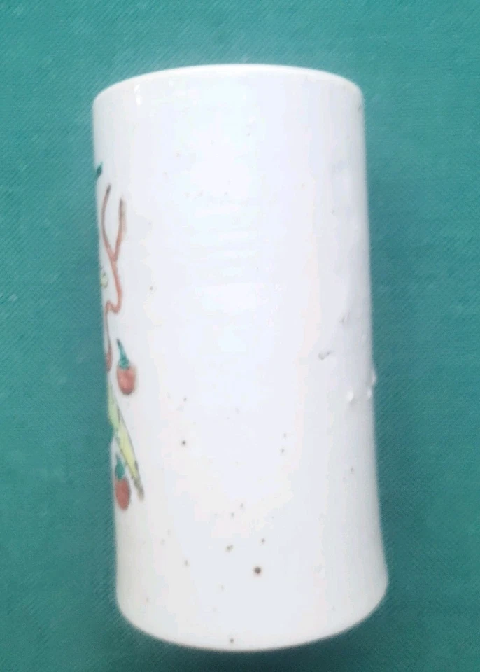 Maceta de porcelana rosa familiar china con florero y motivo de loto, c. 1900 Foto 4 de 4