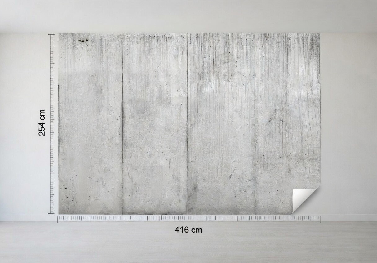 Office Photo Wall Mural Concrete Imitation wallpaper 416x254 cm non-woven smooth