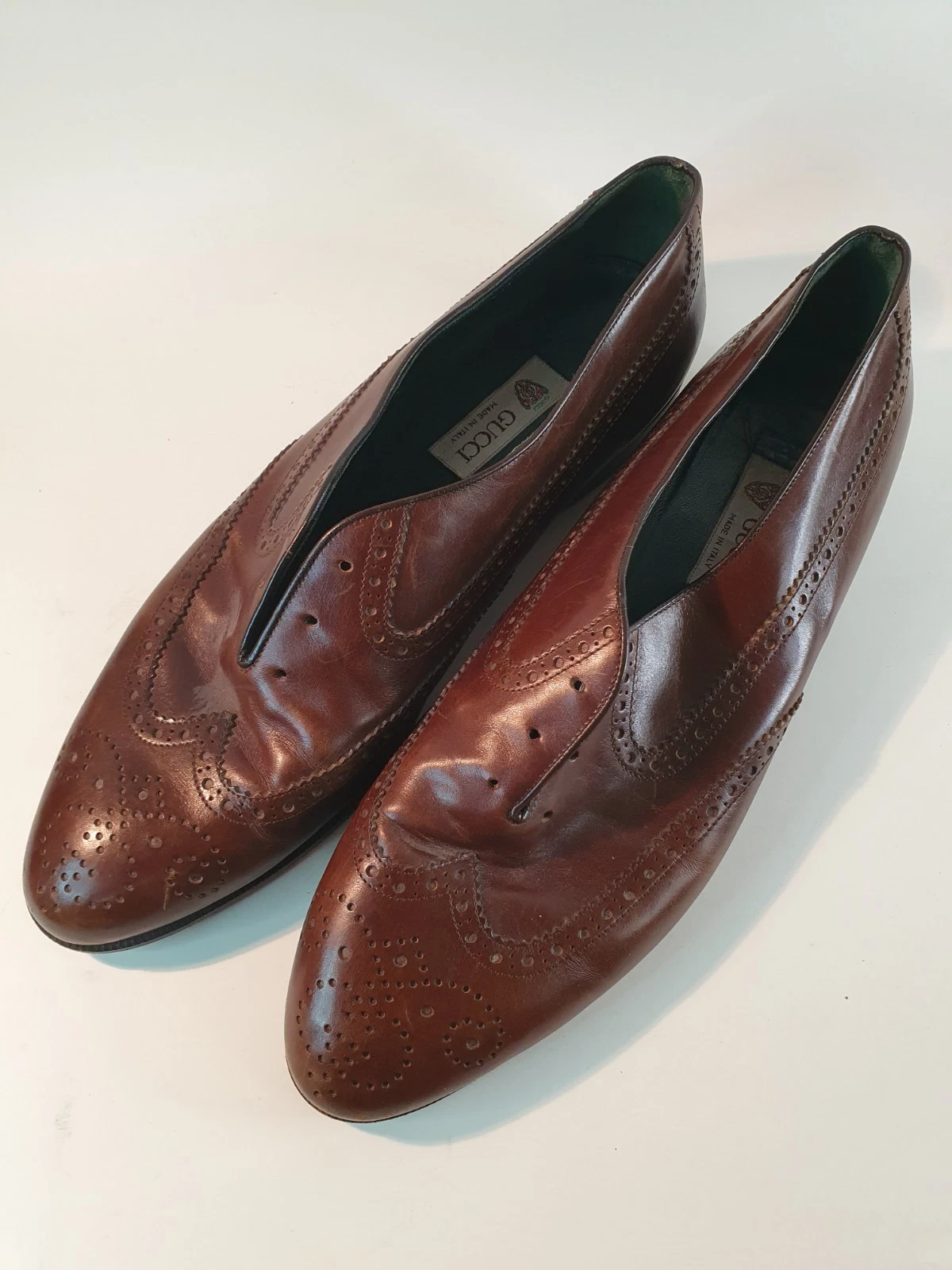 * Sans lacets, mocassins Gucci marron 5089 taille 46 1/2 D